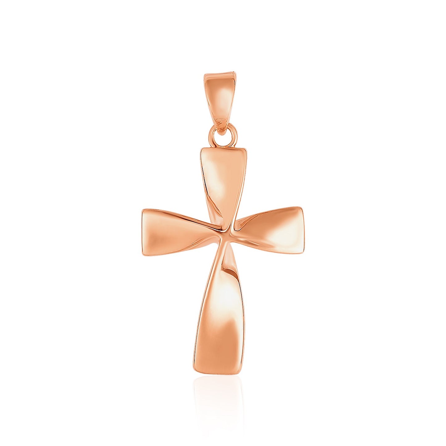 Triple Triangle Pendant with Diamonds in 14k White Gold (1/5 cttw)