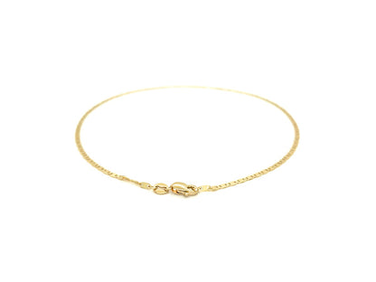 14k Yellow Gold Mariner Link Anklet 1.7mm