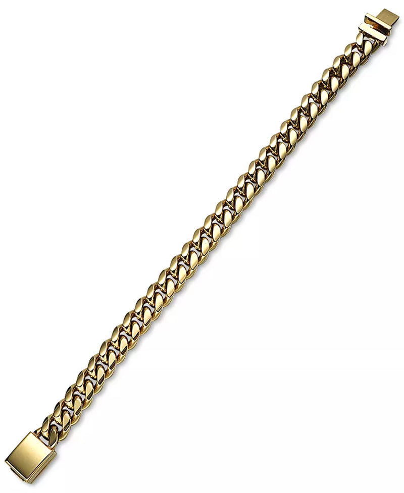 Cuban Link Bracelet in Gold-Tone Ion-Plated Stainless Steel, Created for Macy'S