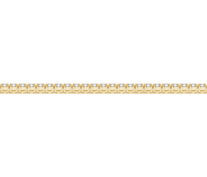 Lab Grown Round Diamond Tennis Bracelet in 14k Yellow Gold (2 cctw F/G VS2/SI1)