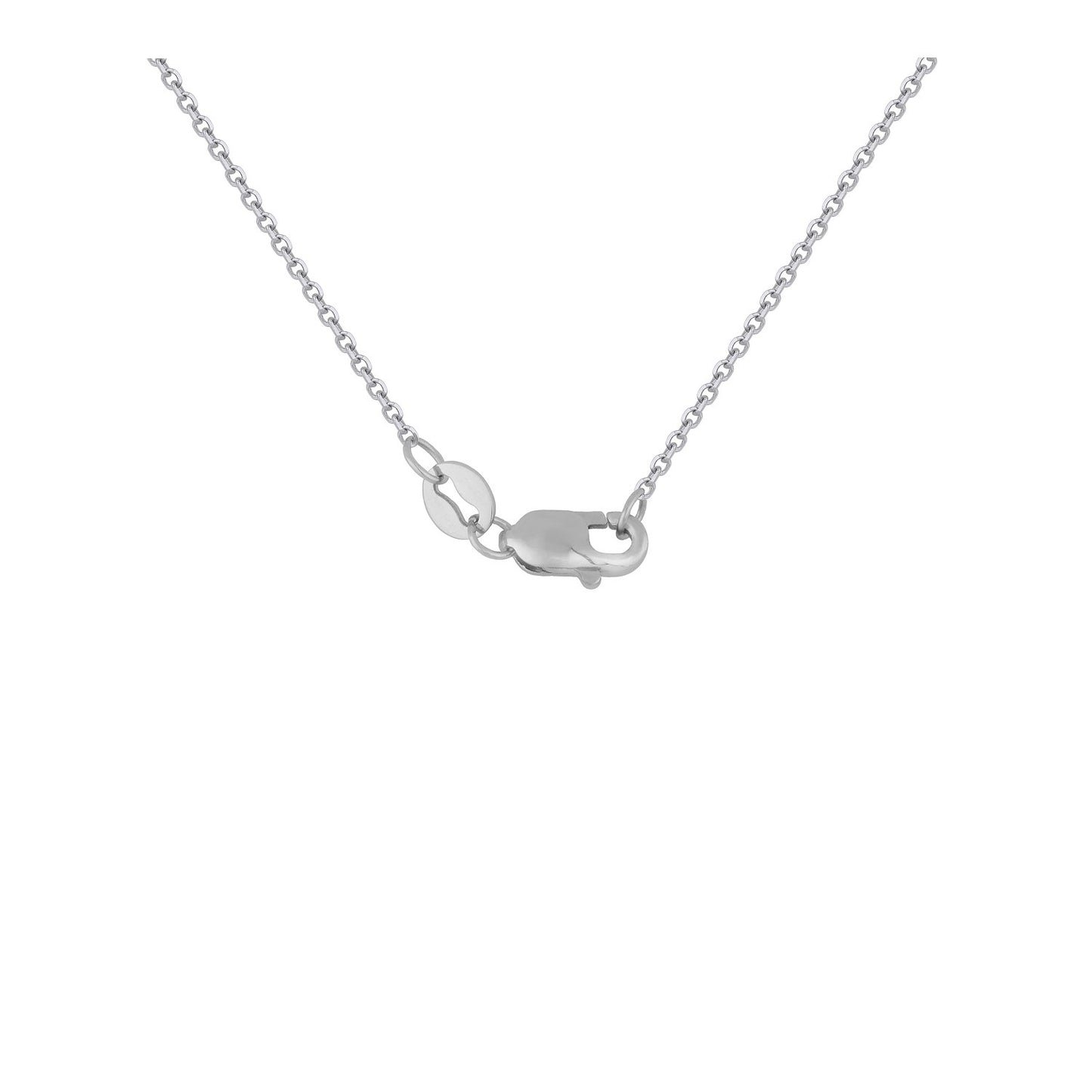 Triple Triangle 14k White Gold Diamond Pendant