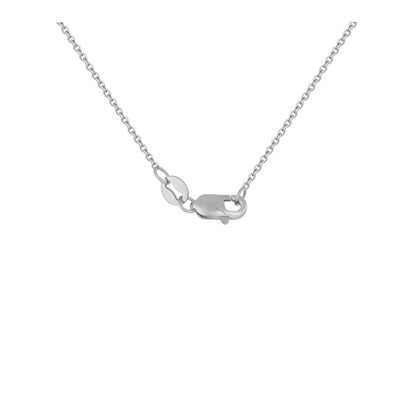 Triple Triangle 14k White Gold Diamond Pendant